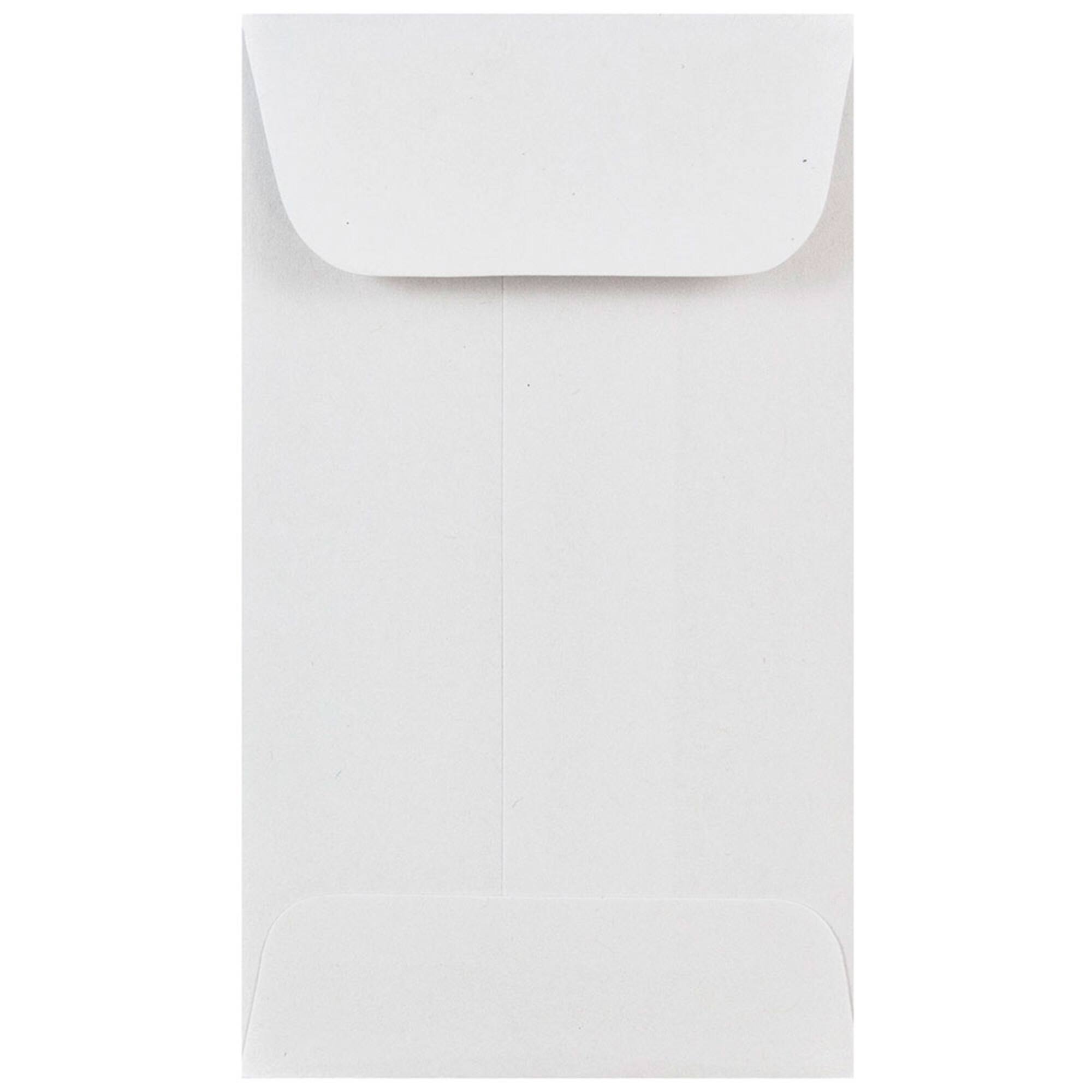 JAM Paper White #3 Coin Business Commercial Envelopes